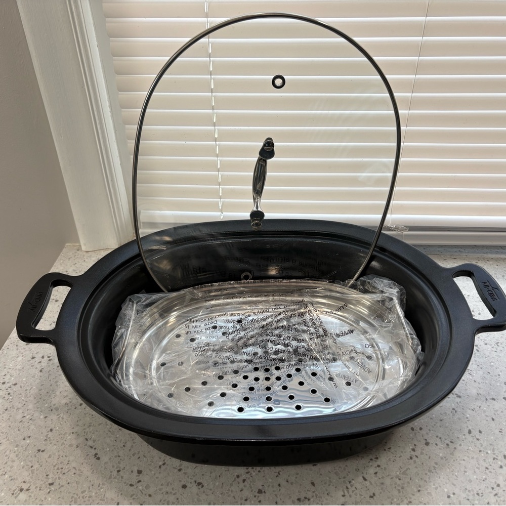 Extra insert, glass lid, steamer for All-Clad Gourmet Plus Slow Cooker 7 Qt